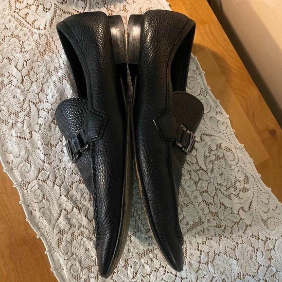 Louis Vuitton LV Lexington Loafers Pebbled Leather - BLACK - GUC Mens Size 10US - Picture 5 of 10